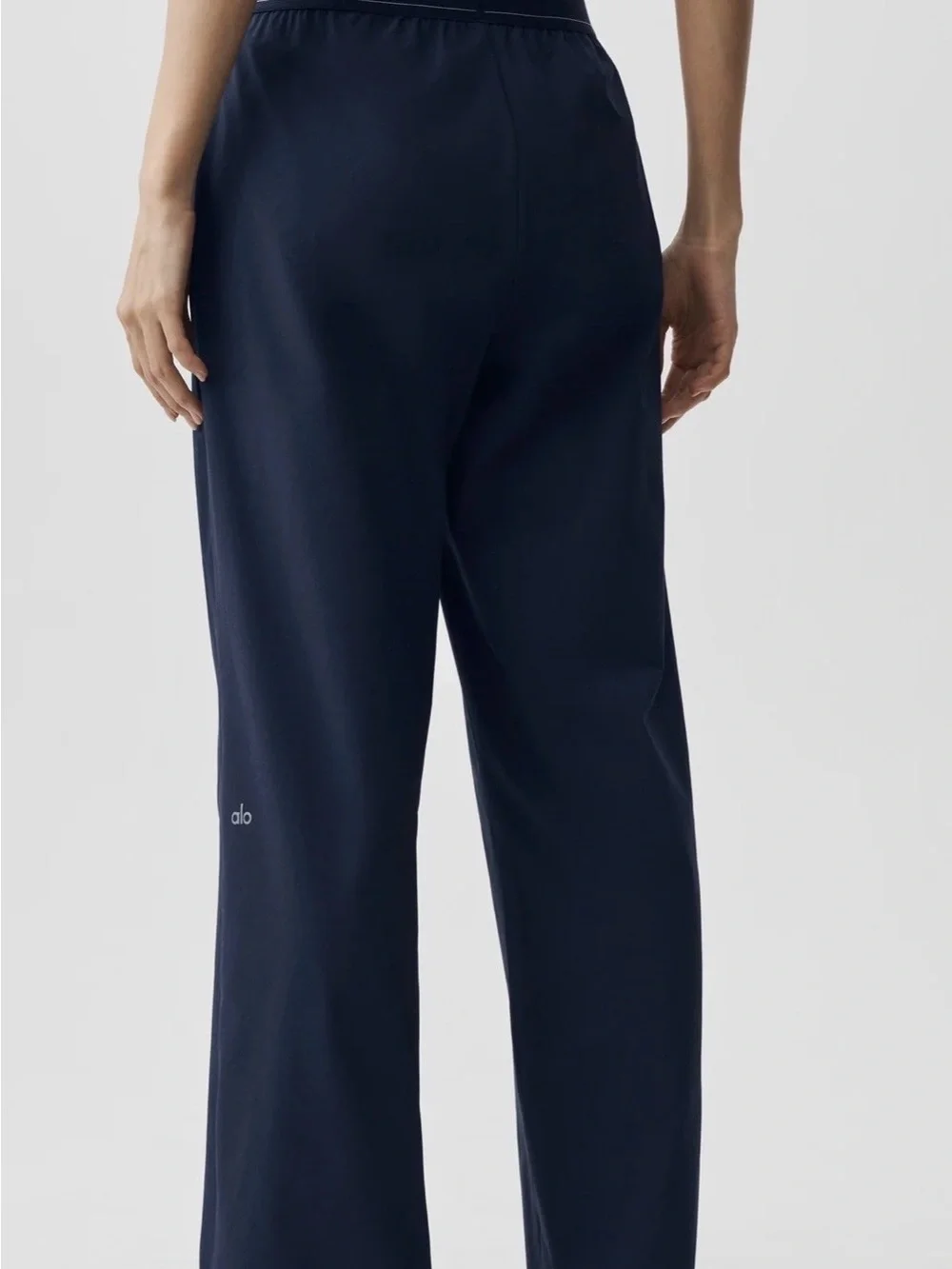 ALO Yoga Navy Wide-Leg Lounge Pants